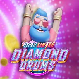 Hyper Strike Diamond Drums by Gameburger Studios, showcased at highflybetcasino.eu – game logo
